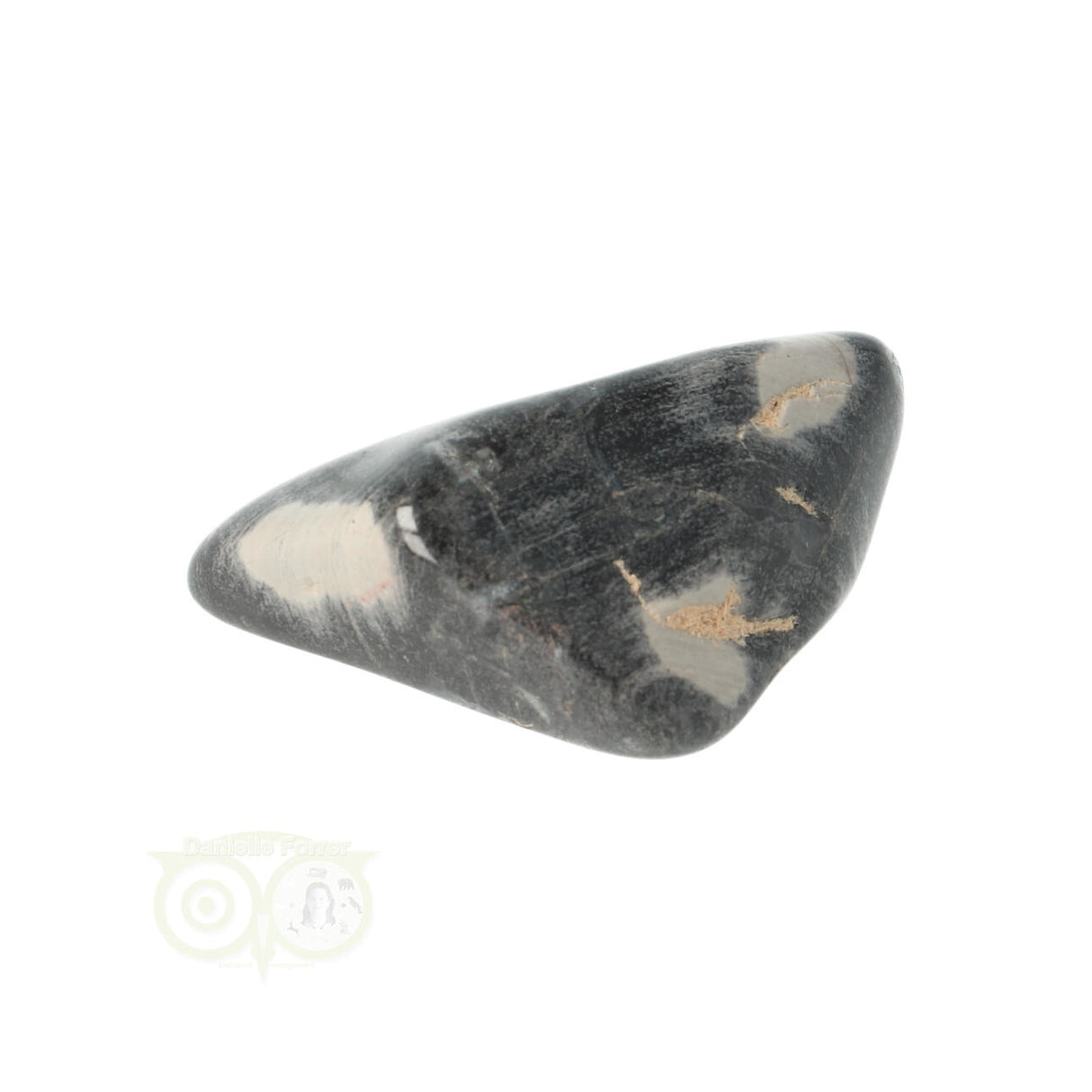Jasper Silver Leaf tumbled stone No. 9