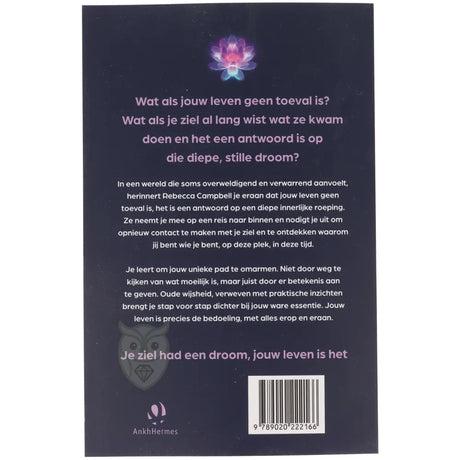 Je ziel had een droom jouw leven is het - Rebecca Campbell - achterkant boek paperback – Webshop Danielle Forrer