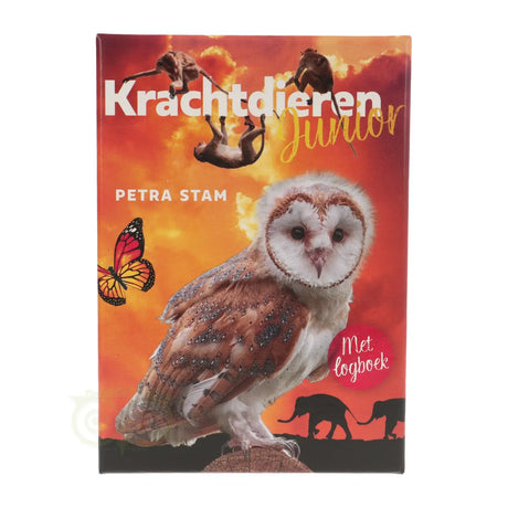 Kinder krachtdieren kaarten Junior – Petra Stam kaartenset met 22 kaarten en logboekje