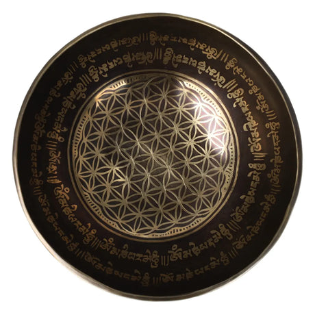 Klankschaal 'Flower of Life' -  878 gram