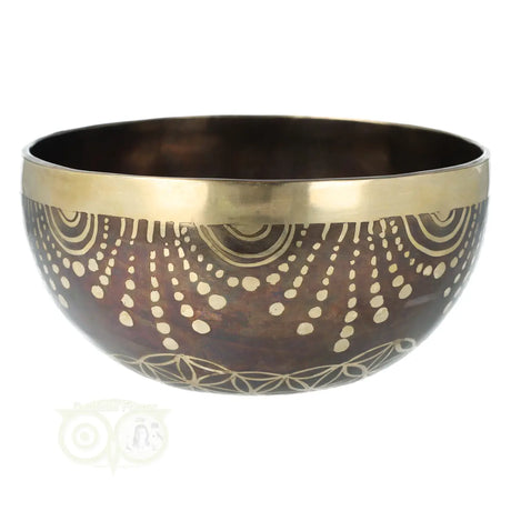 Klankschaal 'Flower of Life' -  902 gram