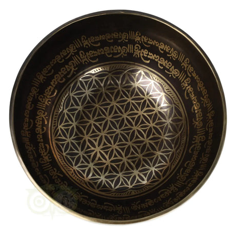 Klankschaal 'Flower of Life' -  902 gram