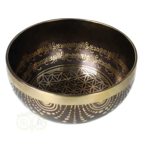 Klankschaal 'Flower of Life' -  902 gram