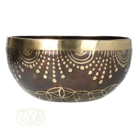 Klankschaal 'Flower of Life' -  952 gram