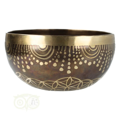 Klankschaal 'Flower of Life' -  998 gram