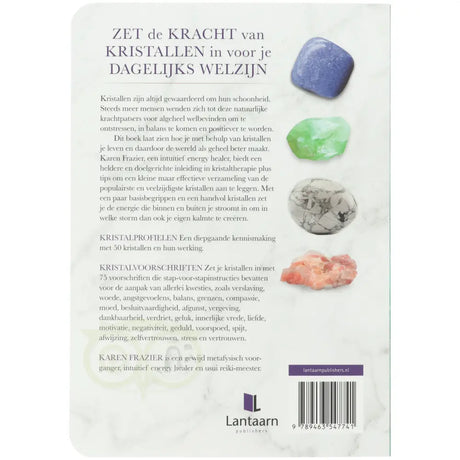 Kristallengids voor beginners - Karen Frazier - achterkant boek paperback – Webshop Danielle Forrer