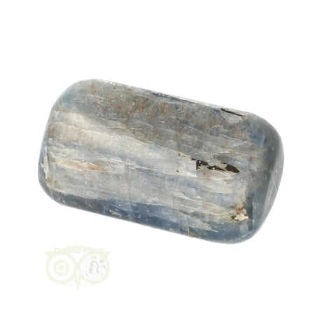 Kyaniet knuffelsteen nr 8 – edelsteen van 31 gram met blauwgrijze tinten