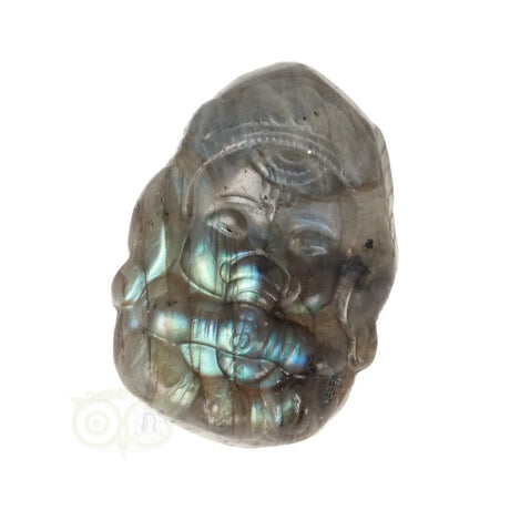 Labradoriet carving baby Ganesha nr 11 – edelsteen 33 gram met blauw lichtspel