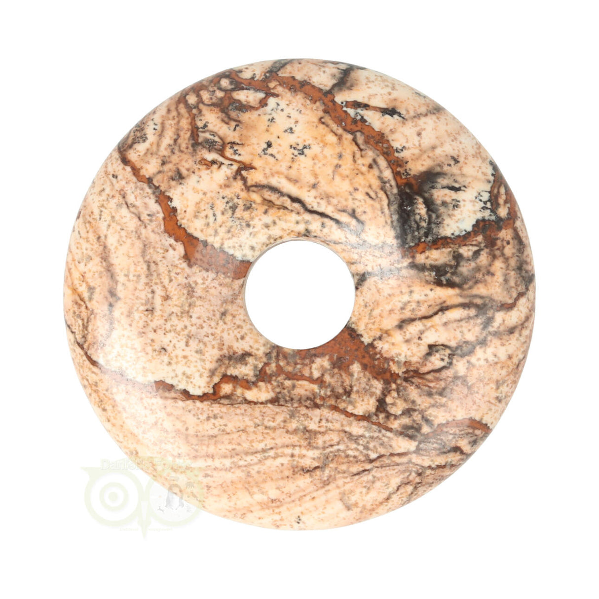 Landschaps Jaspis Donut  Nr 15 - Ø 4 cm
