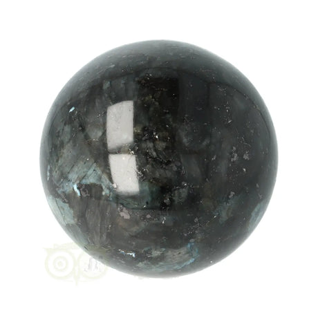 Larvikiet bol nr. 8 196 gram Noorse Maansteen zwart blauw – detailopname – Webshop Danielle Forrer
