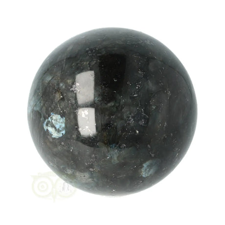Larvikiet bol nr. 8 zwart zilverblauw glanzend – achteraanzicht – Webshop Danielle Forrer
