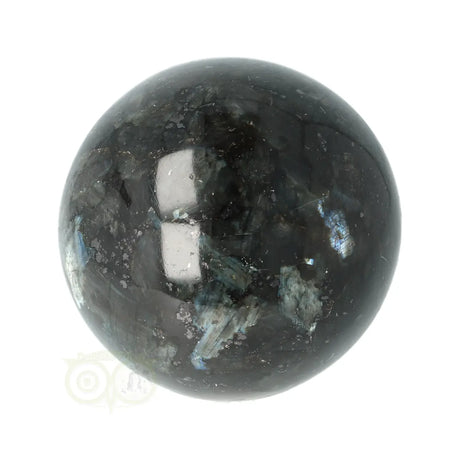Larvikiet bol nr. 8 aardingssteen zwart iridescent – meditatie – Webshop Danielle Forrer
