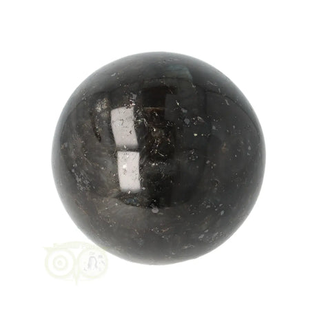 Larvikiet bol nr. 9 158 gram Noorse Maansteen zwart blauw – detailopname – Webshop Danielle Forrer
