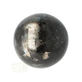 Larvikiet bol nr. 9 diepzwart blauwe glans 4,83 cm 158 gram Noorwegen – Webshop Danielle Forrer

