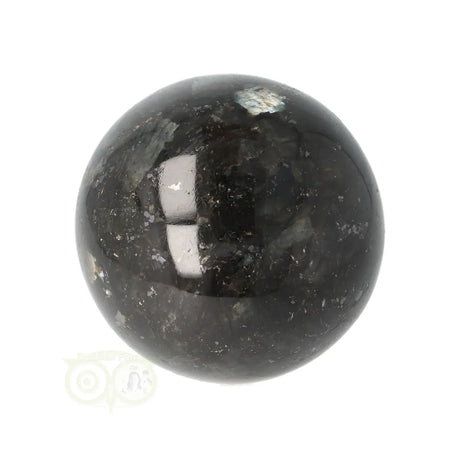 Larvikiet bol 158 gram nr. 9 blauwe schittering – bovenaanzicht – Webshop Danielle Forrer
