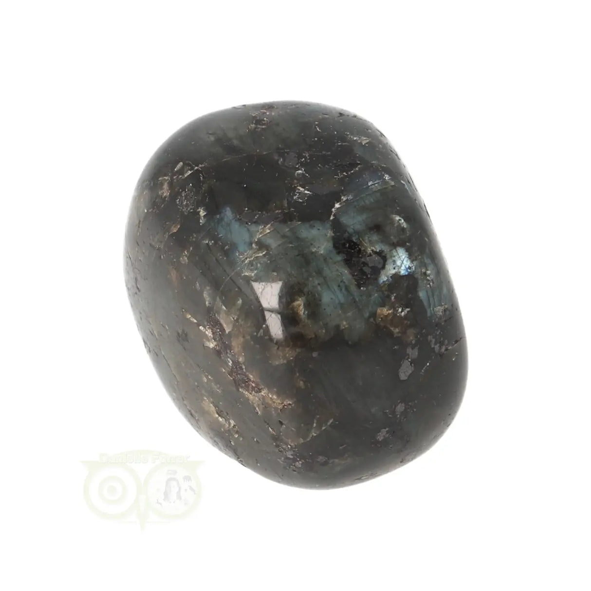 Larvikite tumbled stone No. 33