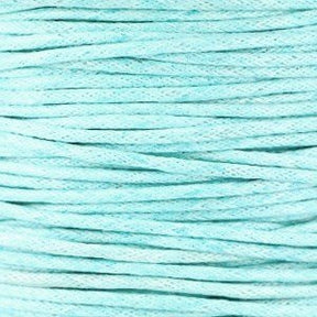 Light aquamarine waxkoord 1,5 mm lichtblauw sierkoord voor sieraden maken