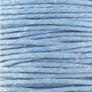 Wax cord 1.5 mm Light-Sapphire-Blue 1.2 mtr.
