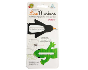 Magnetic Linemarkers Critters – magnetische boekenlegger die pagina en leesregel markeert – Webshop Danielle Forrer