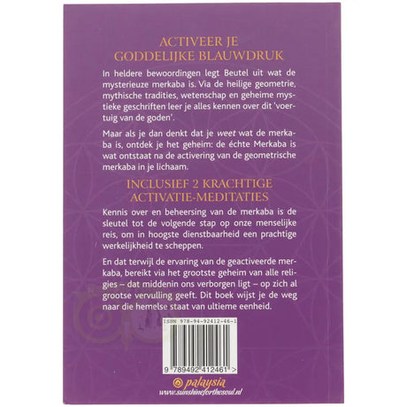 Merkaba - Andreas Beutel - achterkant boek paperback – Webshop Danielle Forrer