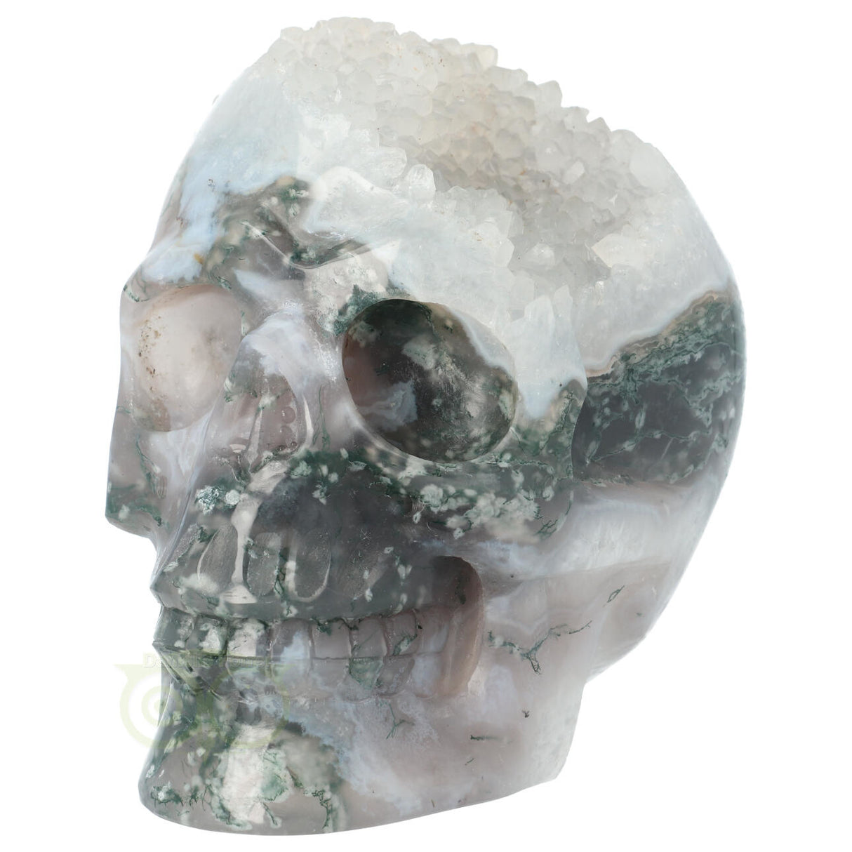 Mosagaat geode schedel 1.4 kg