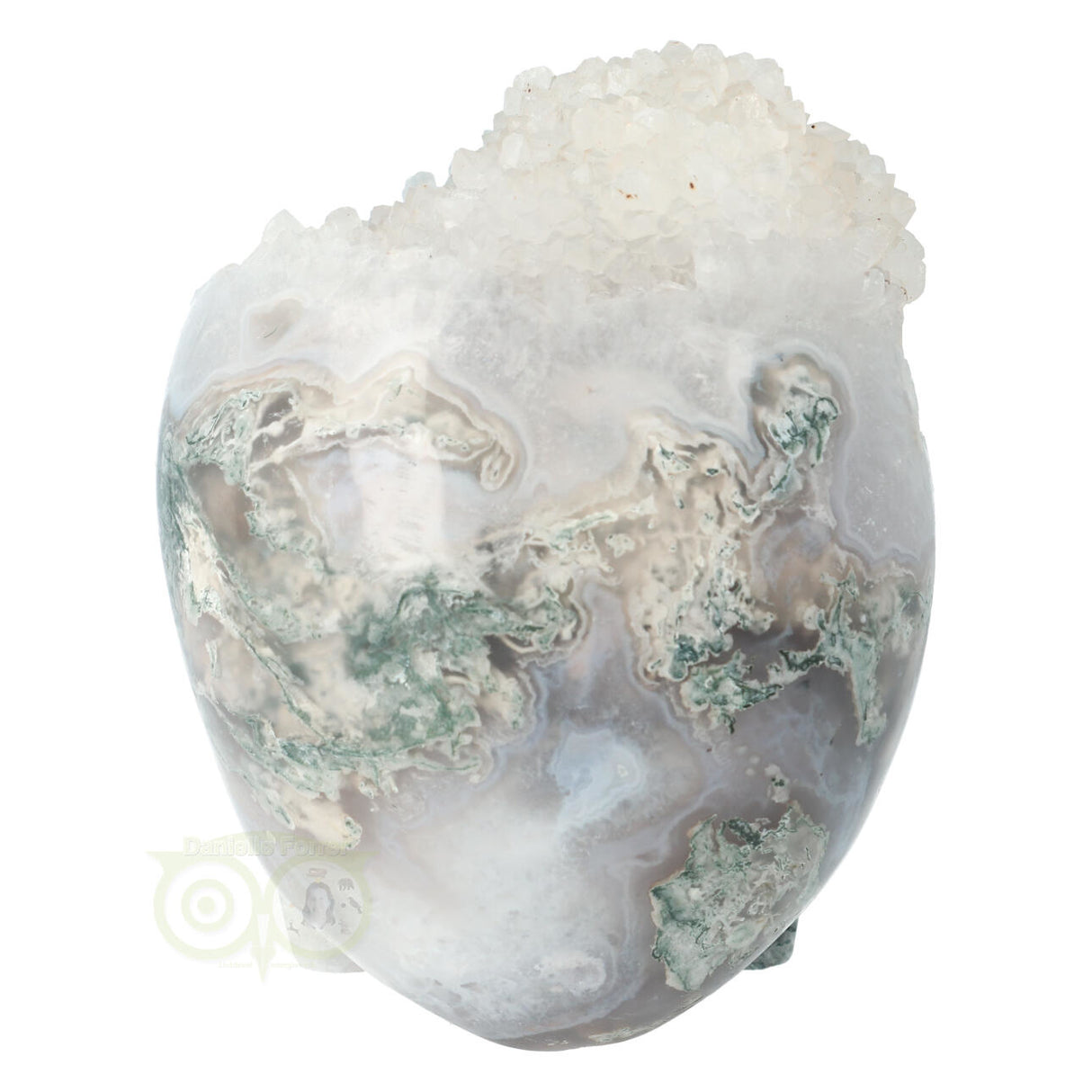 Mosagaat geode schedel 1.4 kg
