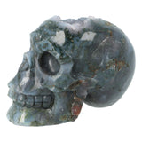Mosagaat geode schedel 513 gram