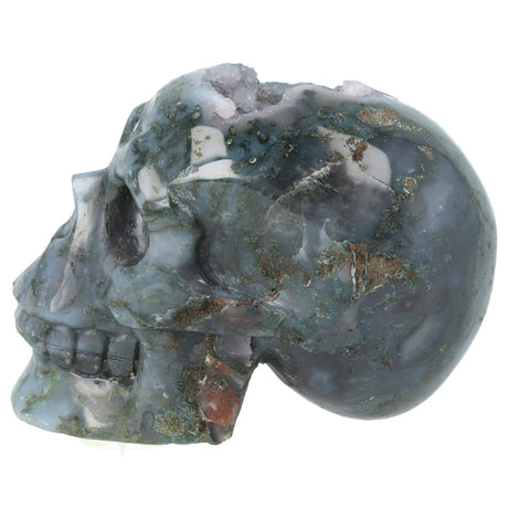 mosagaat schedel met geode structuur meditatie en energie