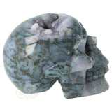 Mosagaat geode schedel 513 gram