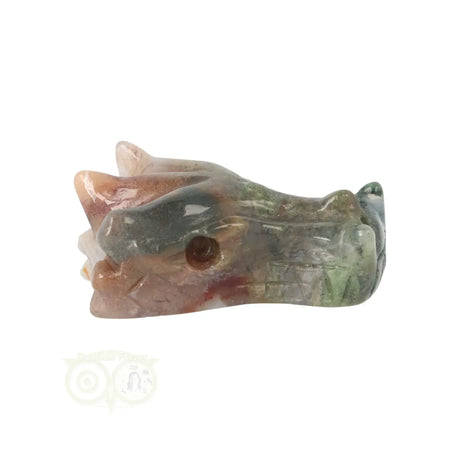 Moss agate dragon skull 55 grams