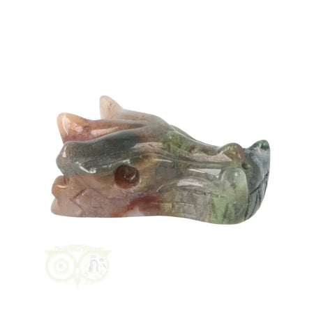 Moss agate dragon skull 55 grams