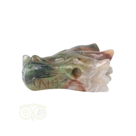 Moss agate dragon skull 55 grams