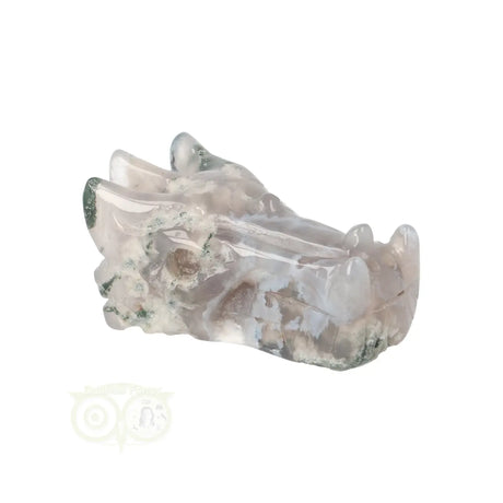 Moss agate dragon skull 70 grams