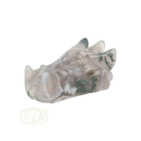 Moss agate dragon skull 70 grams