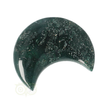 Moss agate half moon No. 16
