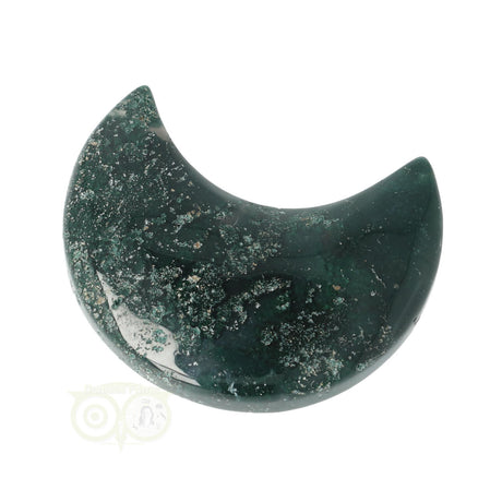 Moss agate half moon No. 16