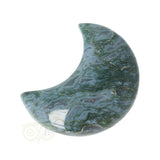 Moss agate half moon No. 17