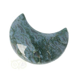Moss agate half moon No. 17