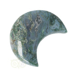 Moss agate half moon No. 17