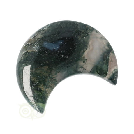Moss agate half moon No. 20