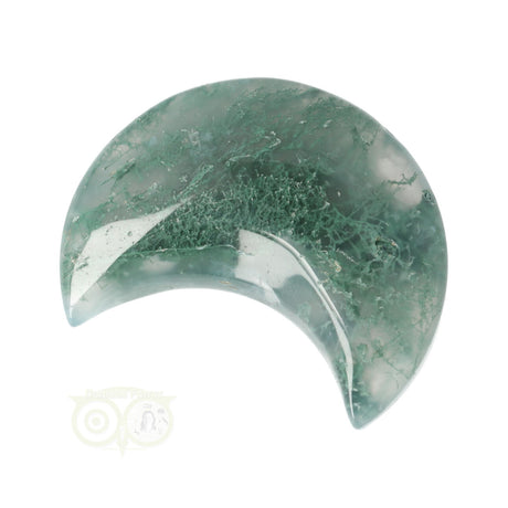Moss agate half moon No. 21