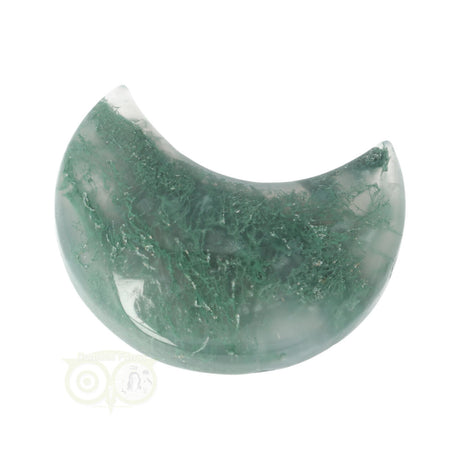 Moss agate half moon No. 21