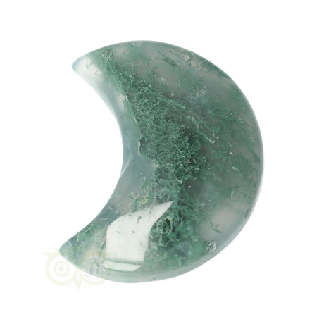 Moss agate half moon No. 21