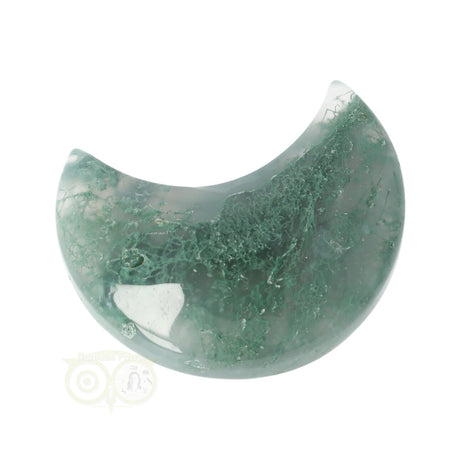 Moss agate half moon No. 21