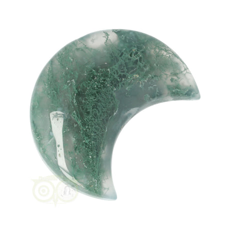 Moss agate half moon No. 21
