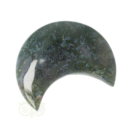 Moss agate half moon No. 8