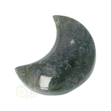 Moss agate half moon No. 8