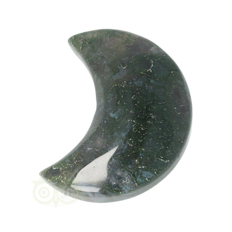 Moss agate half moon No. 8