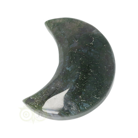 Moss agate half moon No. 8