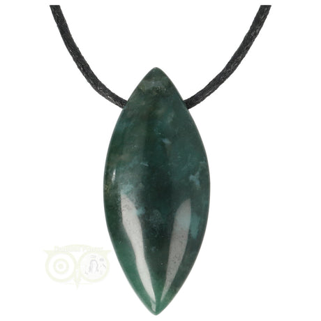 Moss Agate oval pendant No 17 - 11 grams | Gemstone jewelry